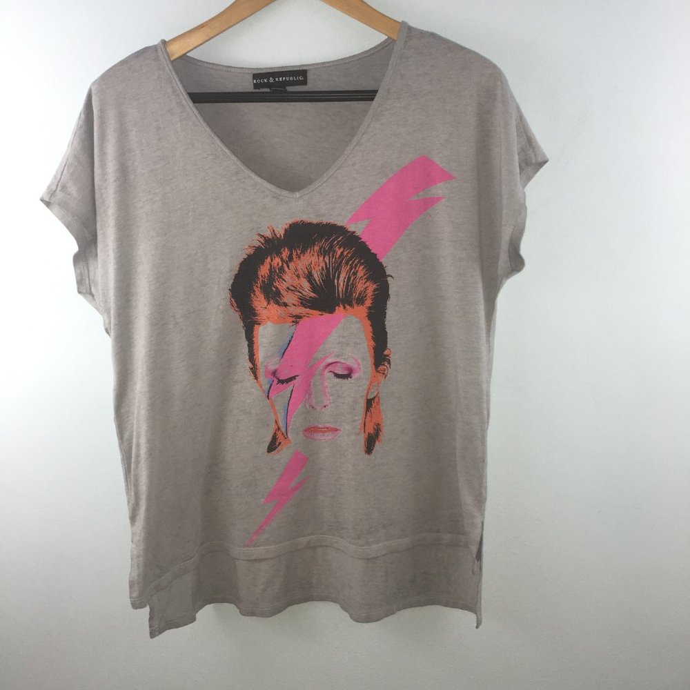 Rock & Republic David Bowie T-Shirt Size M